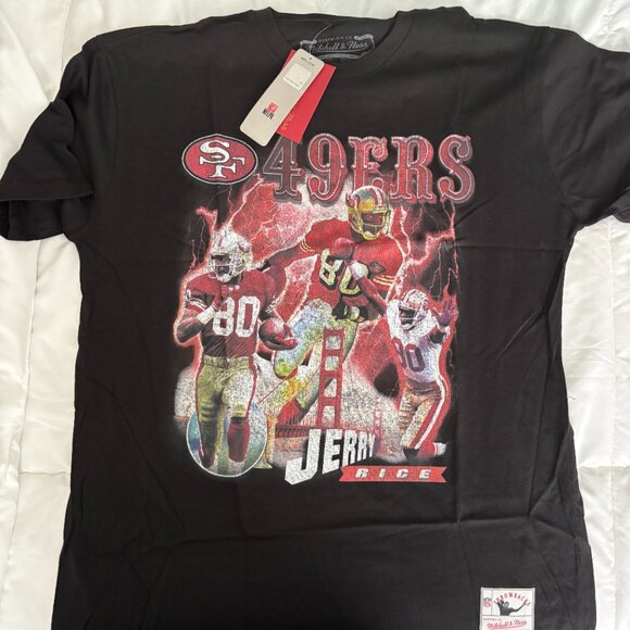 Mitchell & Ness San Francisco 49ers Jerry Rice Hype Shirt - Men's Large NWT - Picture 1 of 6